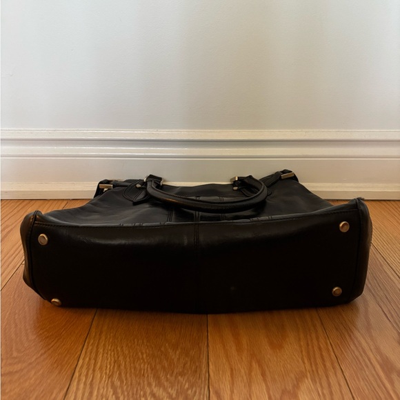 Cole Haan Black Leather Tote - Picture 7 of 10